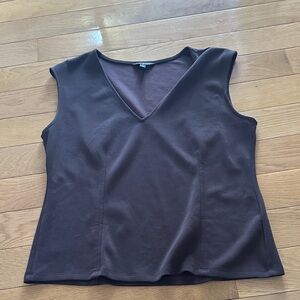 Banana Republic Dark Brown V-Neck Tank Top